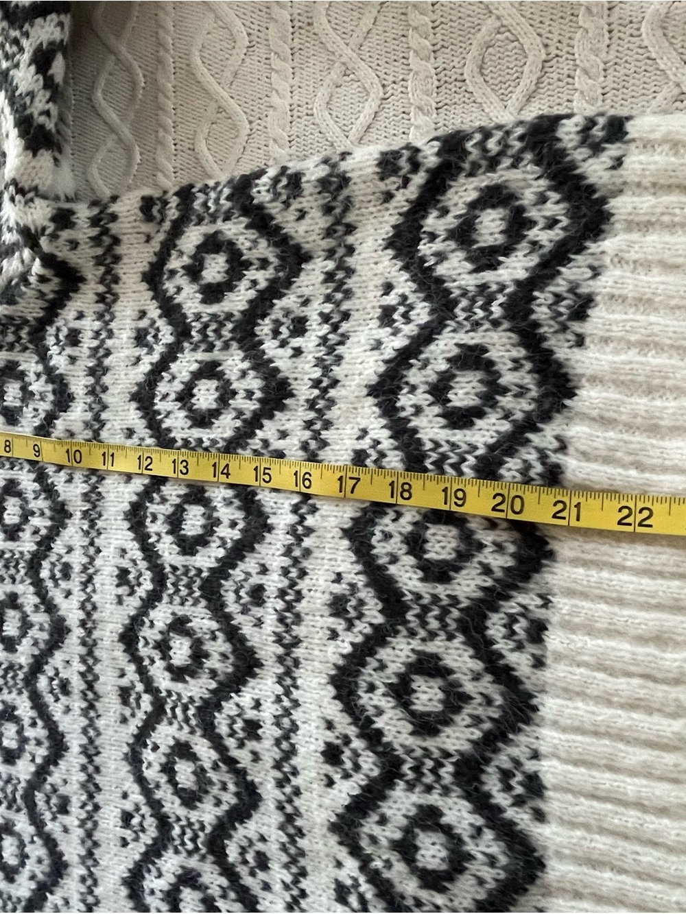Joseph A. Designer Patterned Turtleneck Sweater Women’s Size 1X - Picture 4 of 15